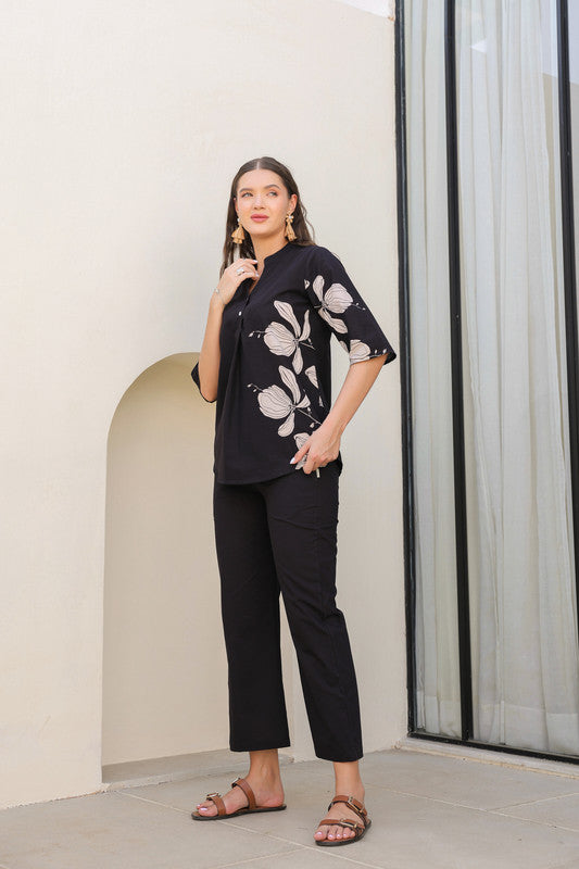Moonlit Noir Cotton Co-ord Set