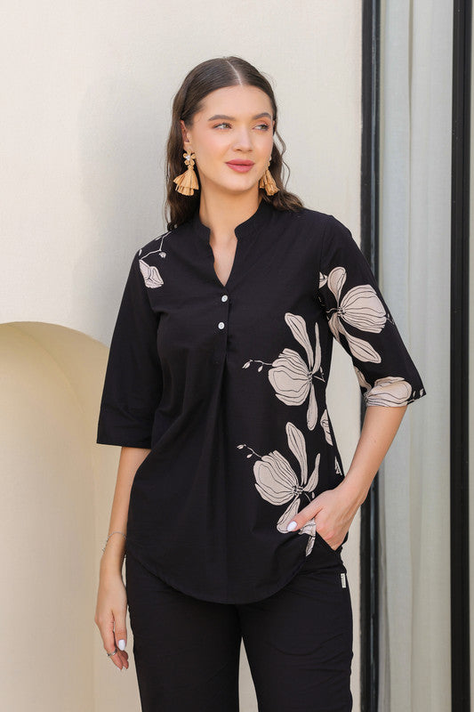 Moonlit Noir Cotton Co-ord Set