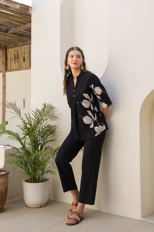 Moonlit Noir Cotton Co-ord Set