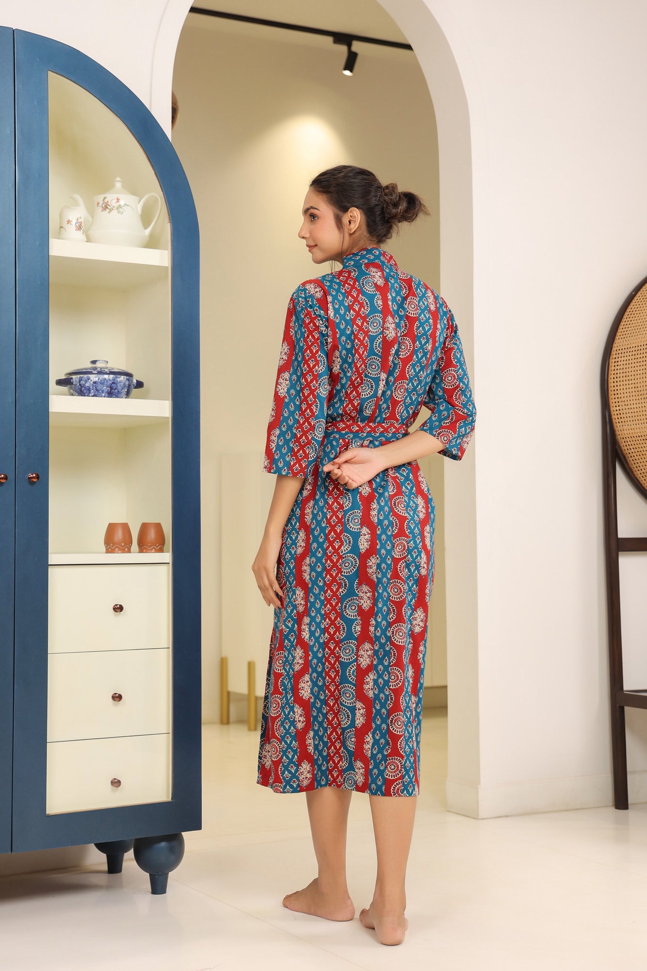 Luxe Lair Blue Cotton Robe