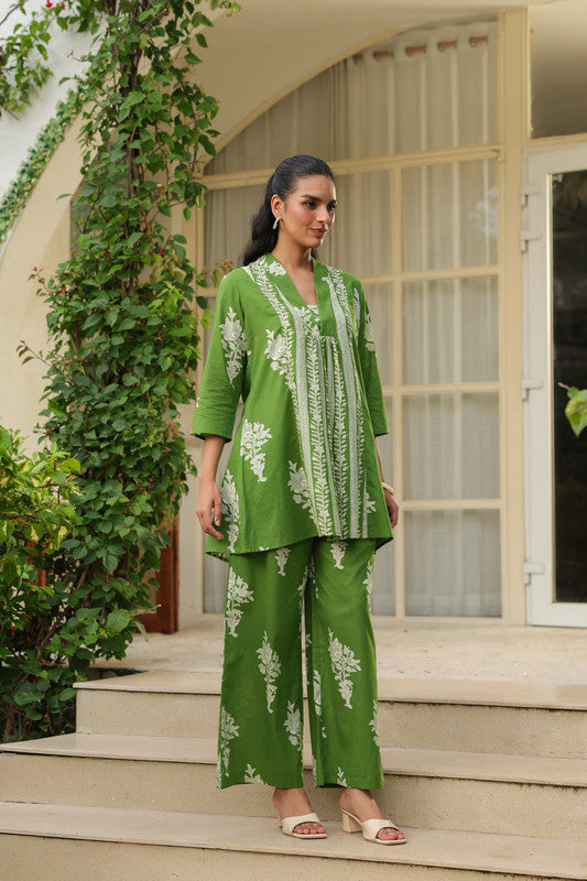 Meadow Green Floral Breeze Co-Ord Set