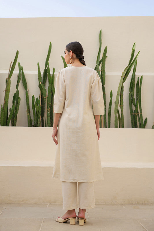 Floral Moss Olive Cotton Flex Co-ord Set