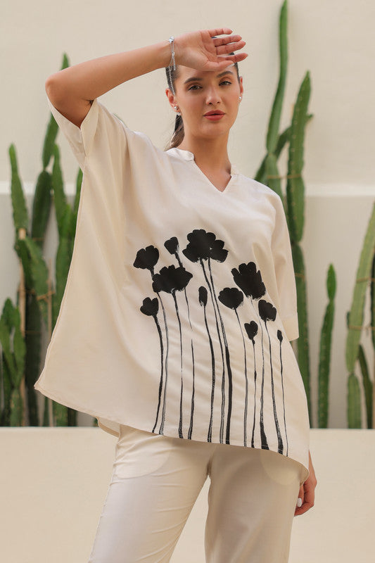 Ivory Mist Russian Silk Co-ord Set