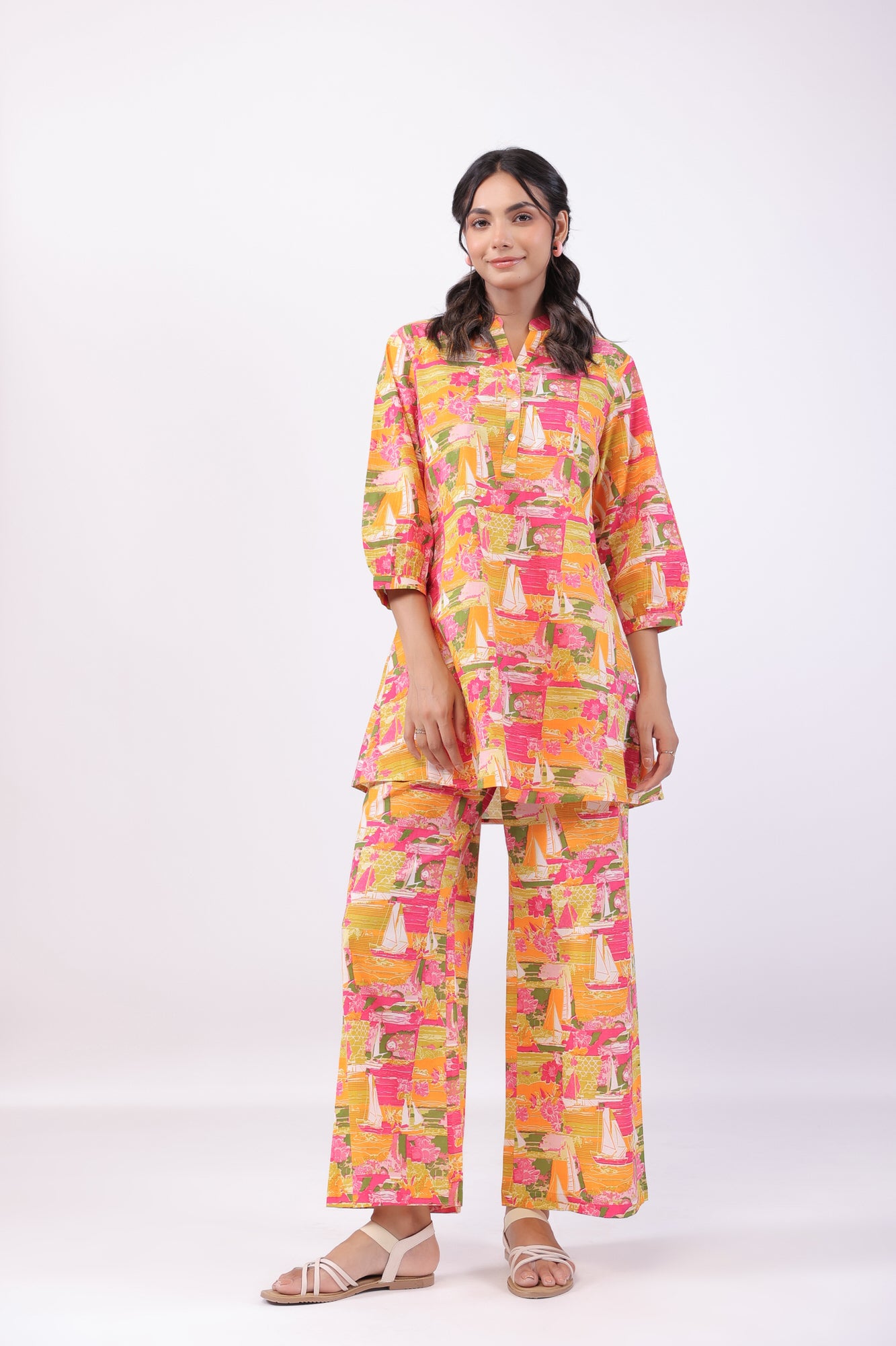 Vibrant Voyage Cotton Co-ord Set