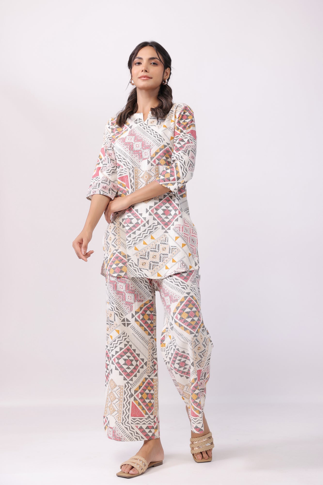 Celestial Art Multicoloured Cotton Co-ord Set