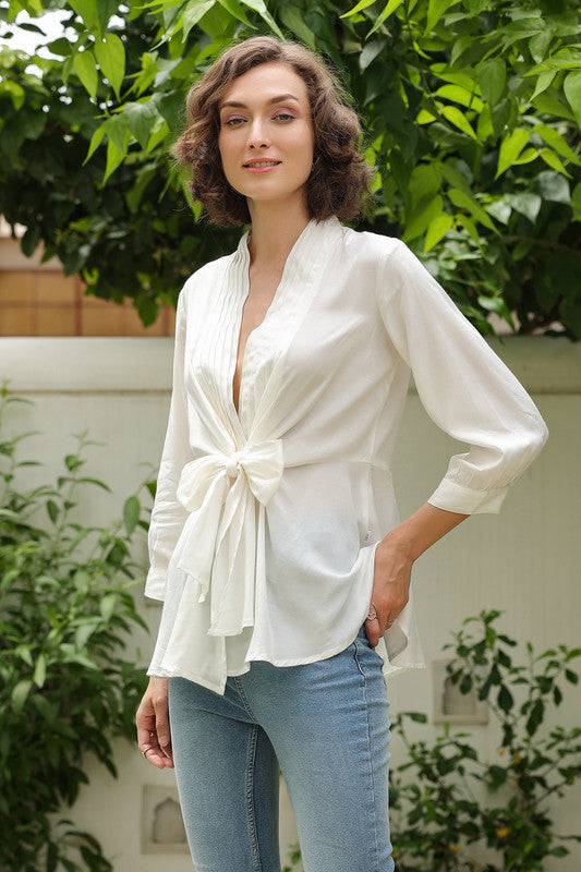 Silken Snow Russian Silk Top