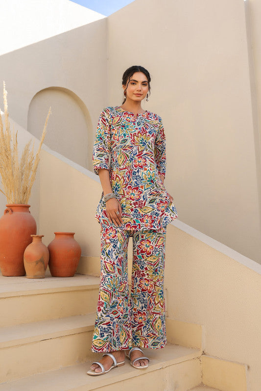 Vibrant Floral Loungewear Set