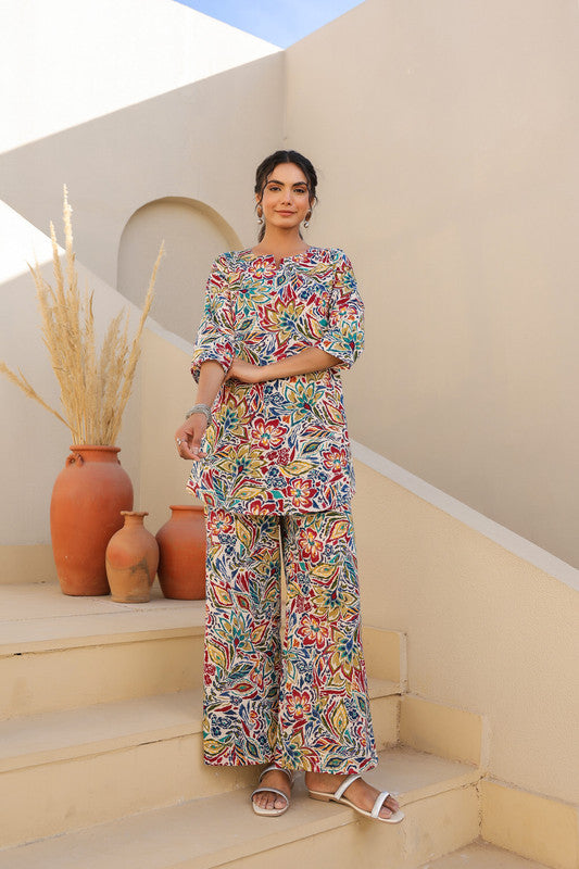 Vibrant Floral Loungewear Set