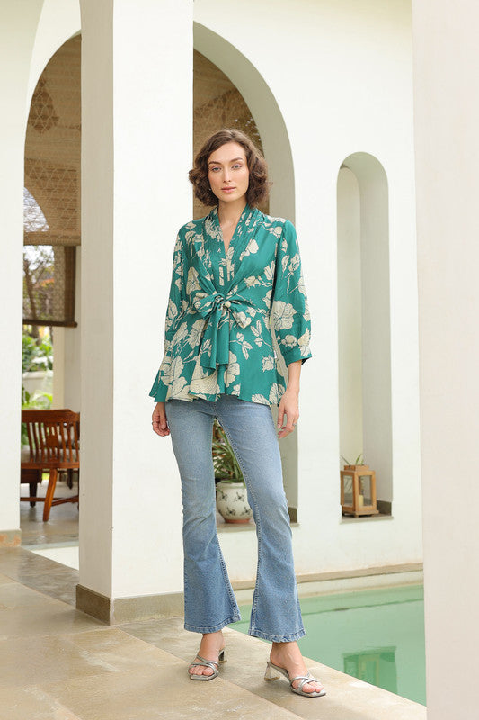 Sassy Sage Russian Silk Top