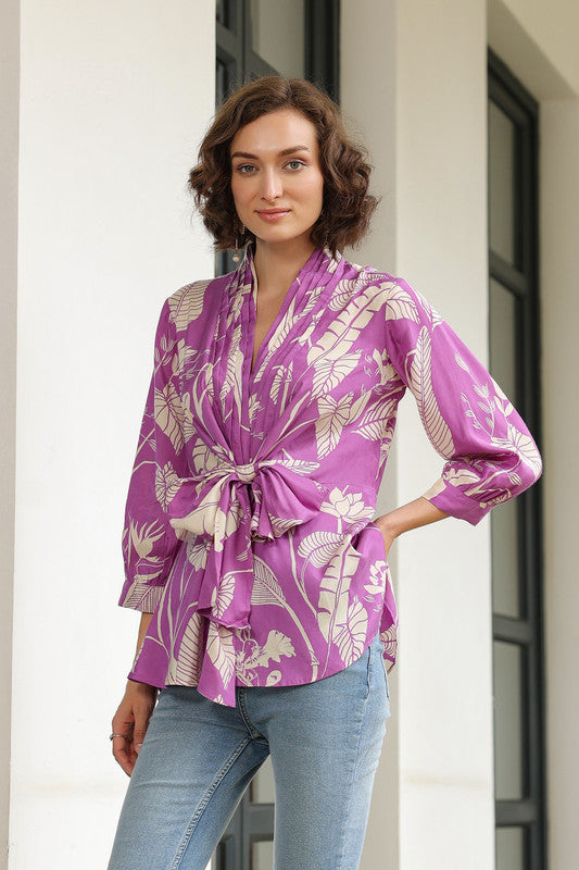 Opal Lavender Russian Silk Top