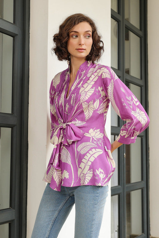 Opal Lavender Russian Silk Top