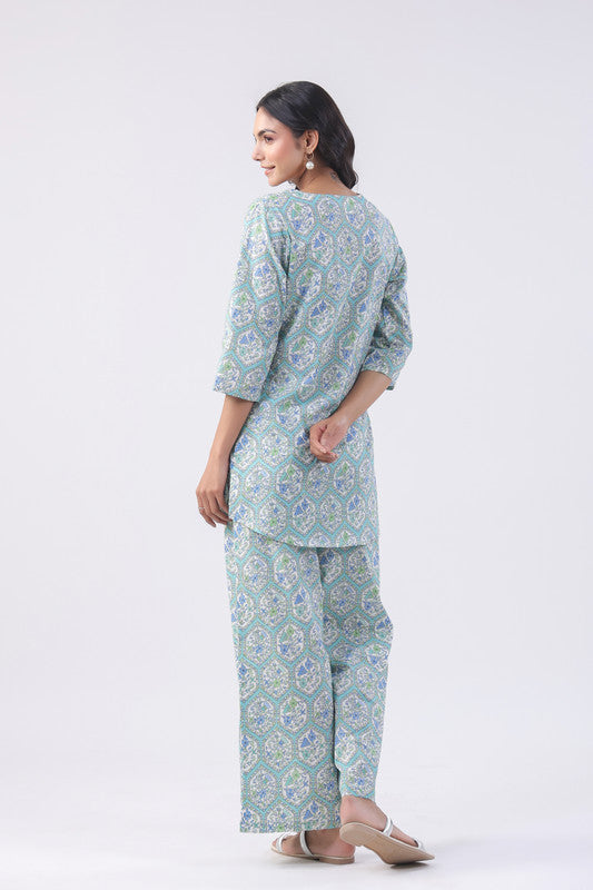 Morning Glory Cotton Loungewear Set