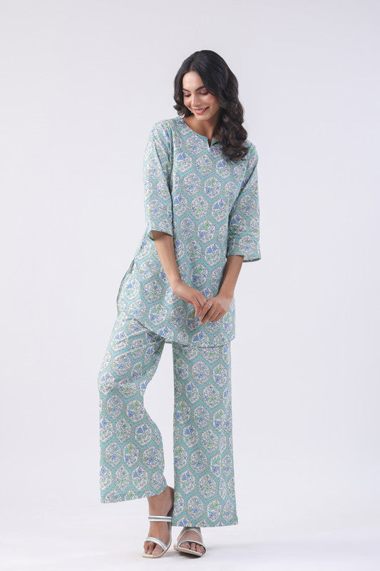 Morning Glory Cotton Loungewear Set