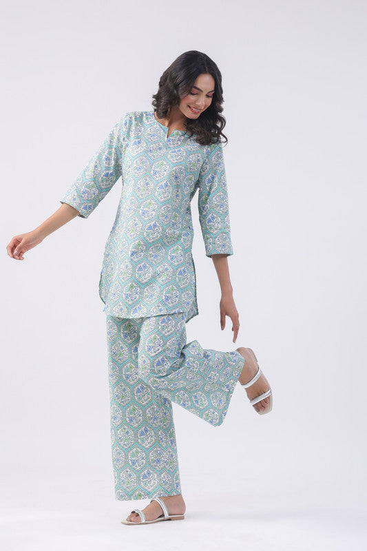 Morning Glory Cotton Loungewear Set