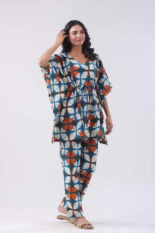 Sunkissed Mirage Cotton Kaftan Set