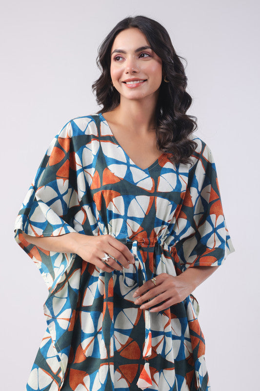 Sunkissed Mirage Cotton Kaftan Set