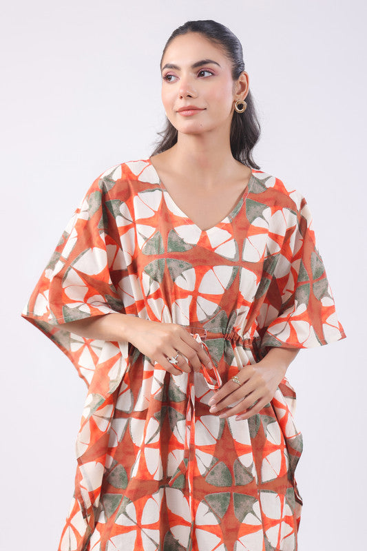 Sunset Drift Cotton Kaftan Set