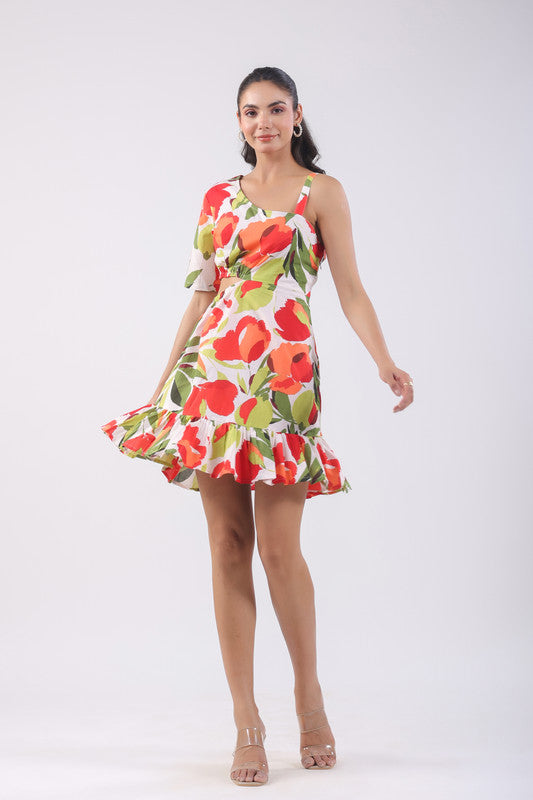 Tropical Lush Cotton Cotton Dress