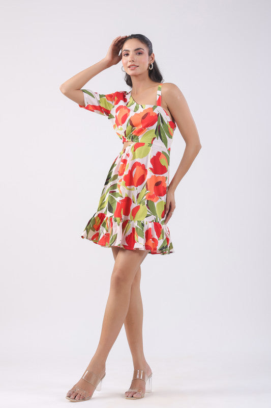 Tropical Lush Cotton Cotton Dress