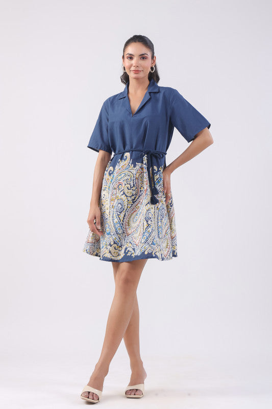 Moonstone Blue Cotton Dress