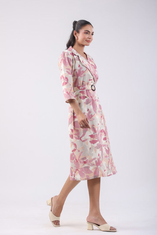 Petal Haze Cotton Flex Dress