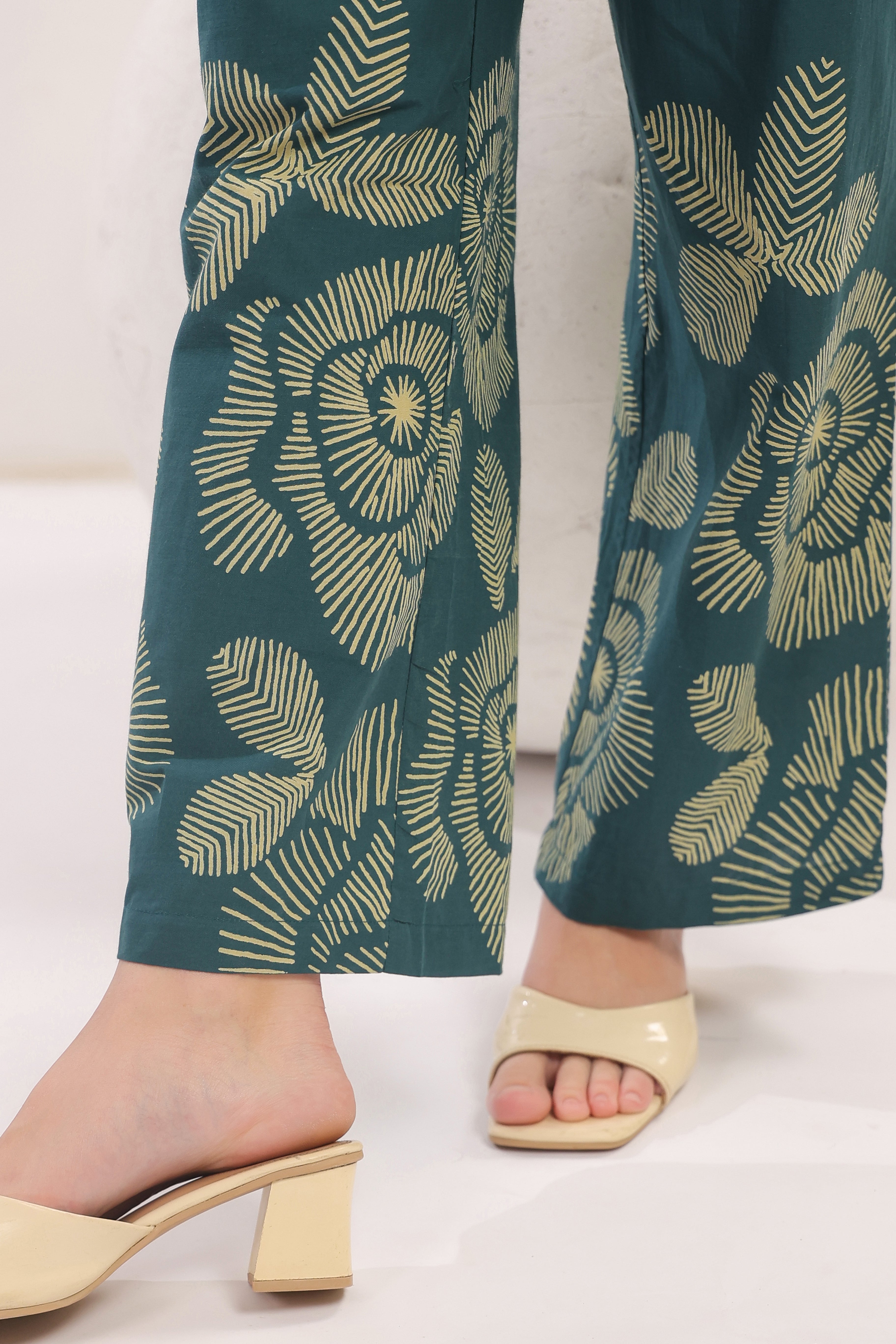 Wildflower Teal Cotton Co-ord Set
