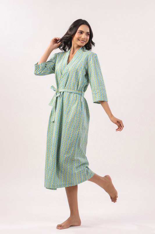 Coastal Bliss Cotton Robe