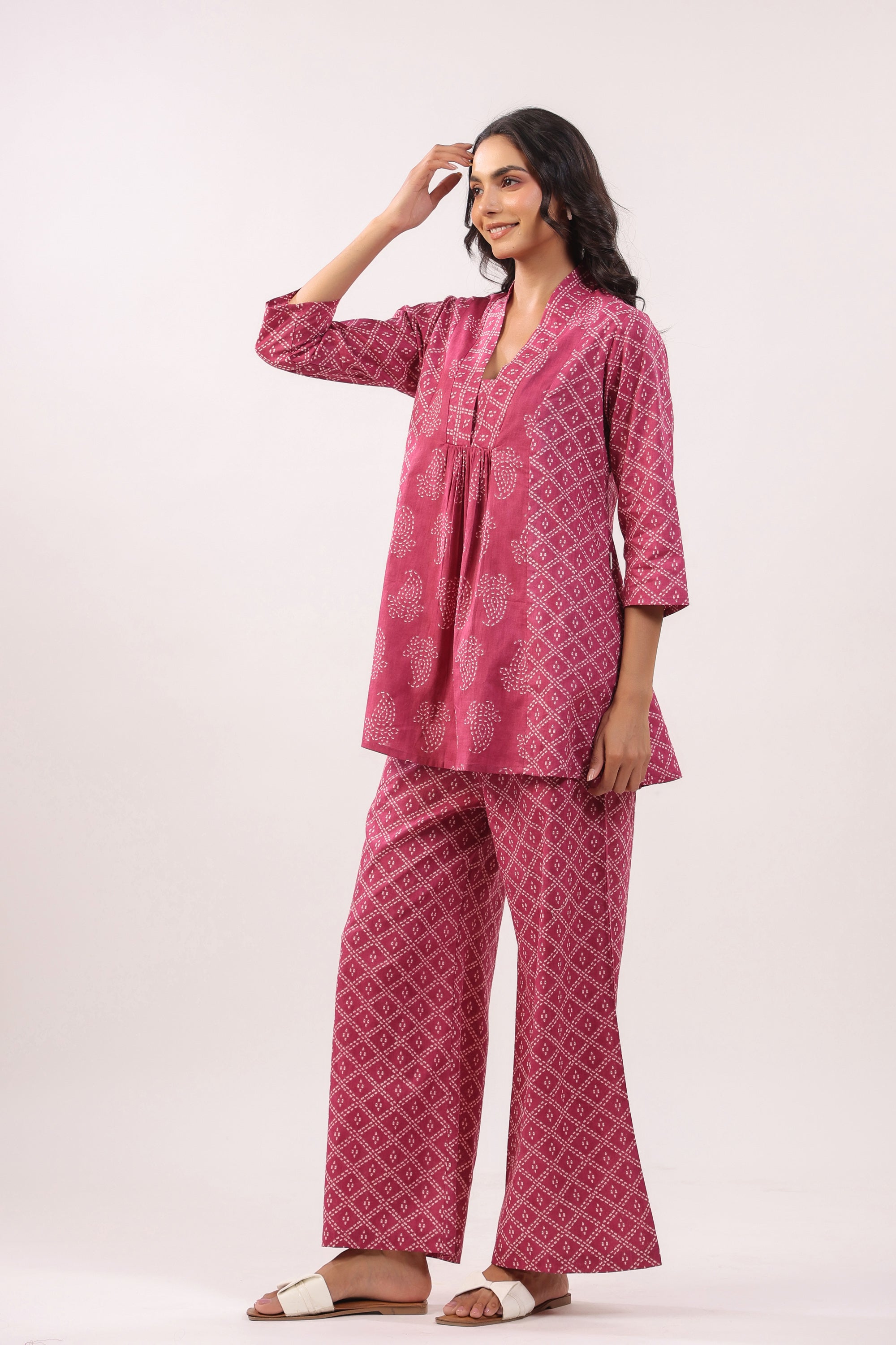 Mulberry Mist Cotton Co-ord Set