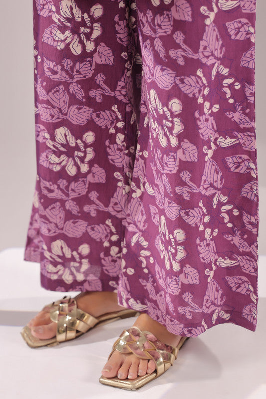 Orchid Aura Printed Cotton Co-ord Set