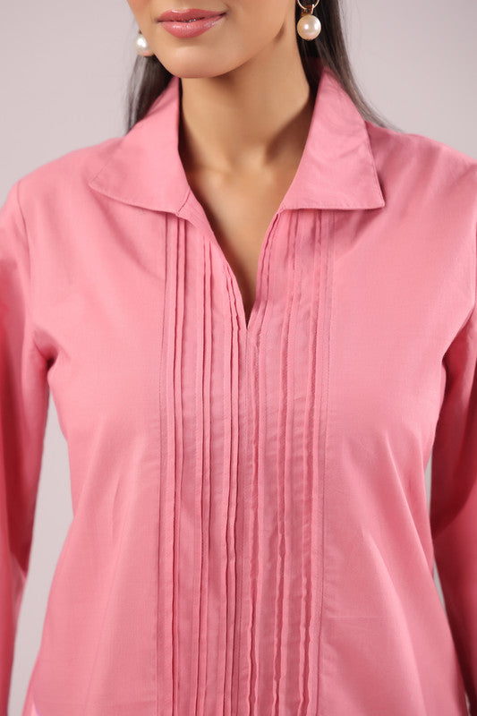 Rose Quartz Solid Cotton Co-ord Set