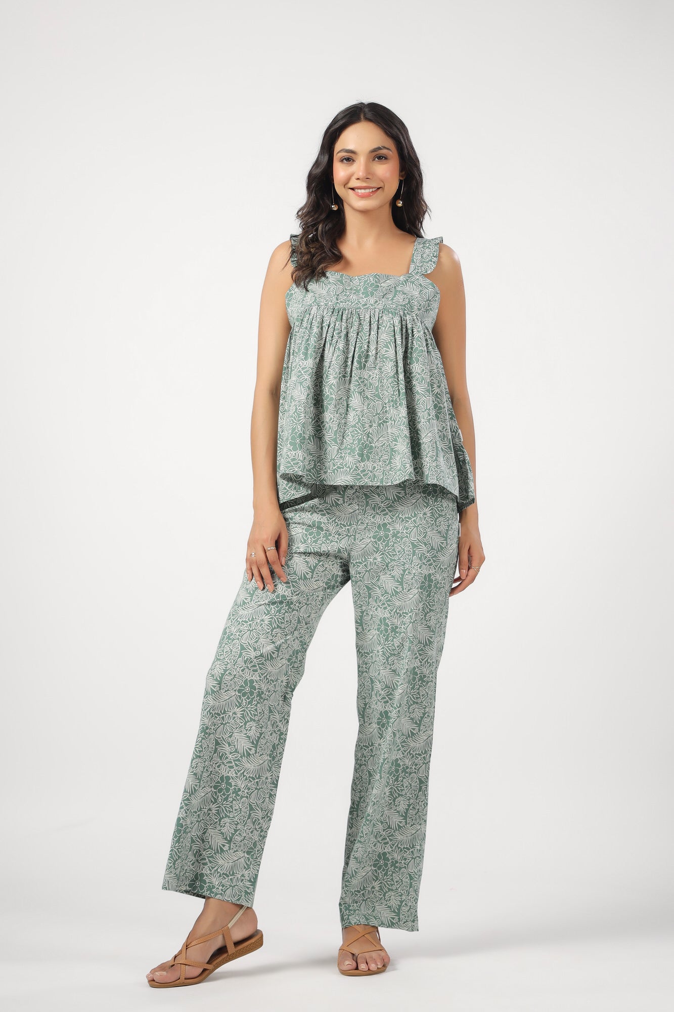 Savannah Safari Cotton Loungewear Top Set