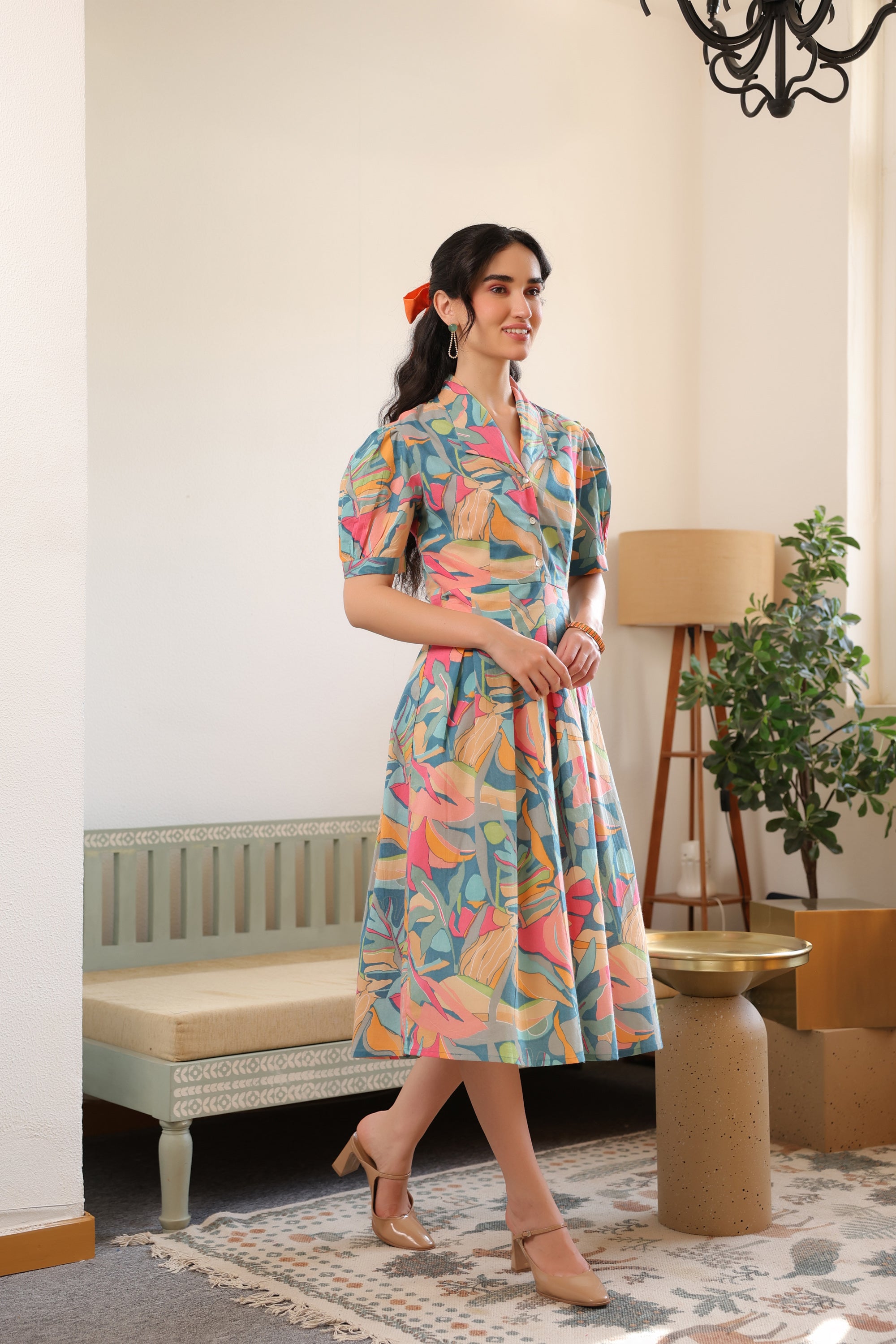 Meadow Bloom Vintage Cotton Dress