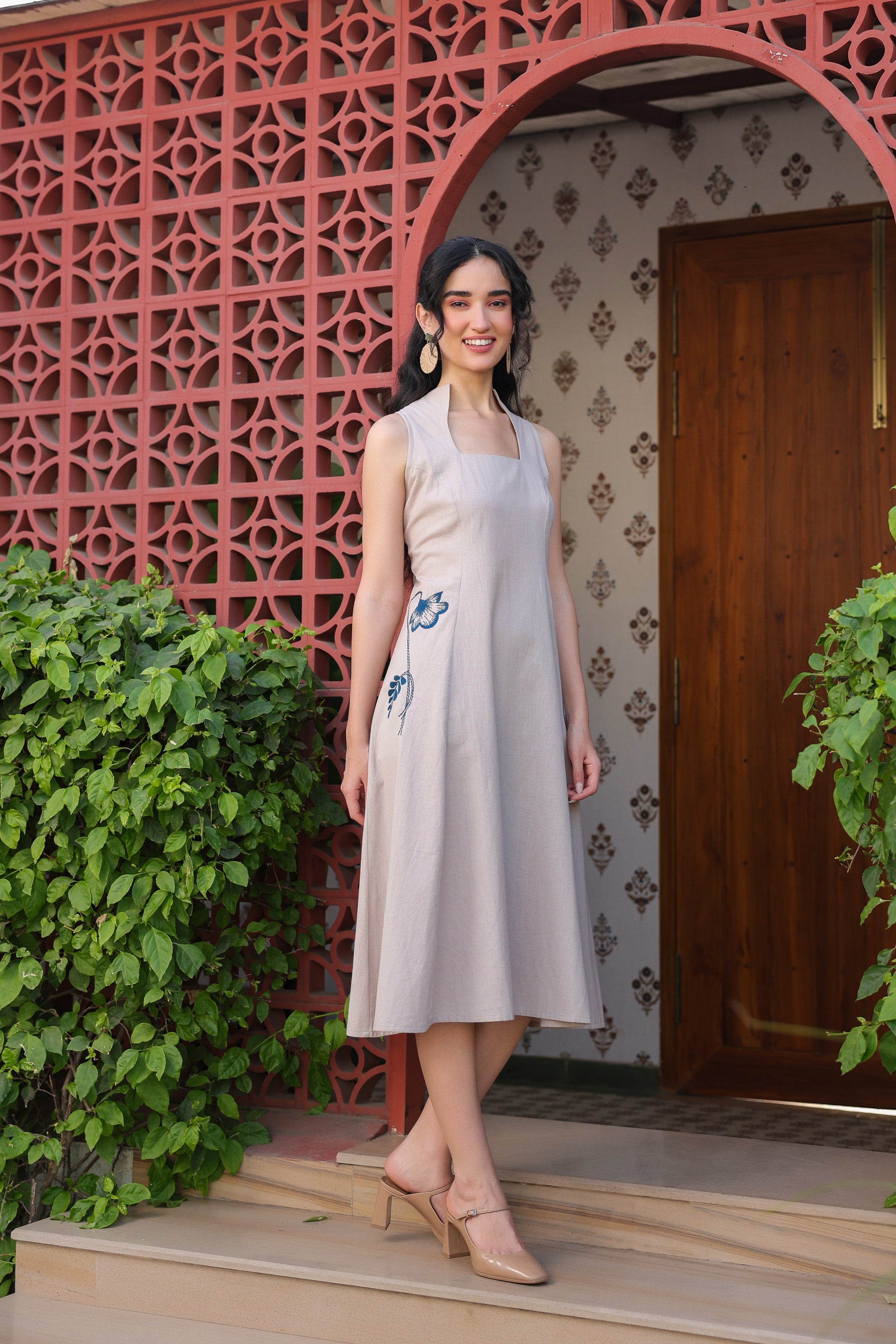 Cloudy Charm Cotton Flex Dress