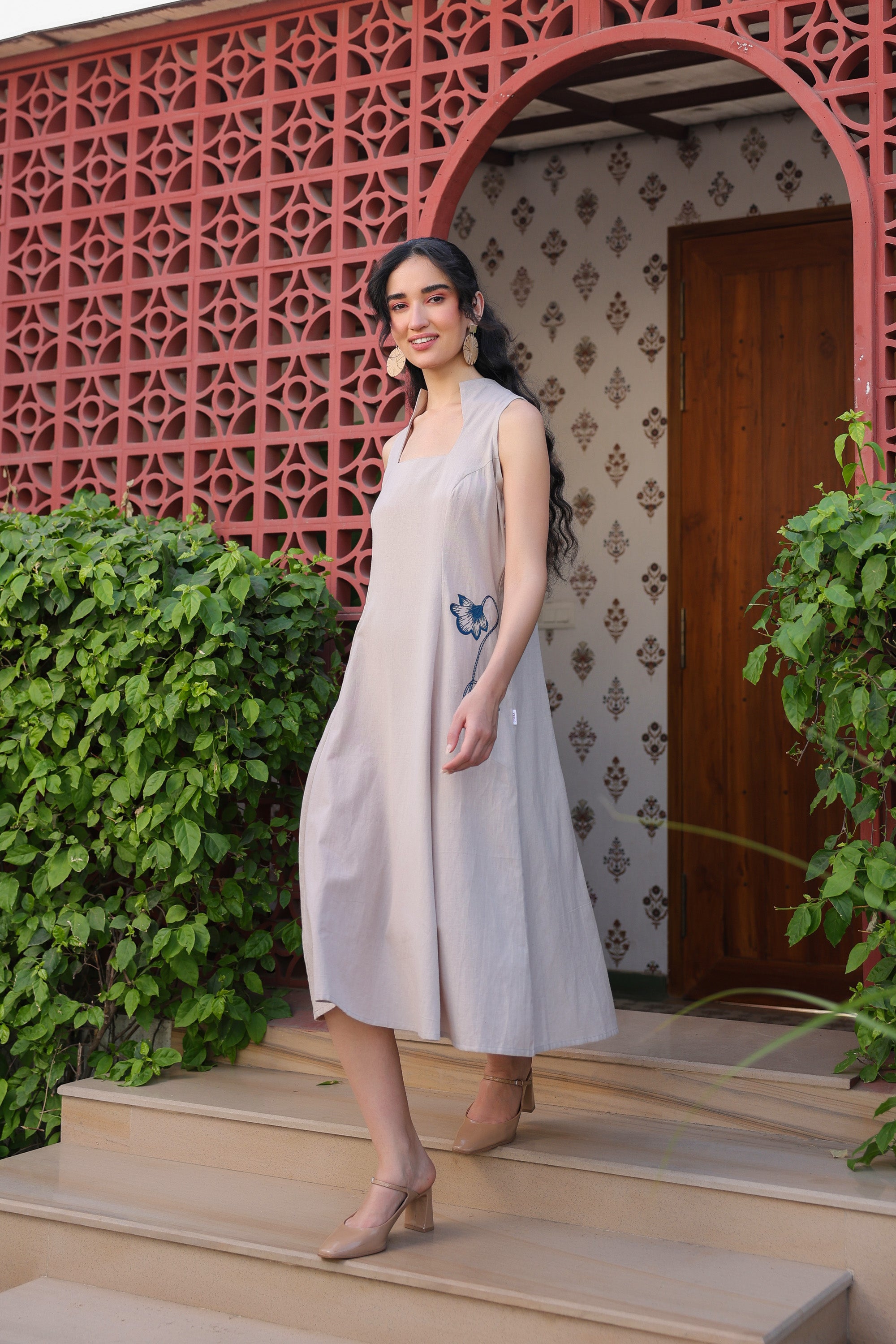 Cloudy Charm Cotton Flex Dress