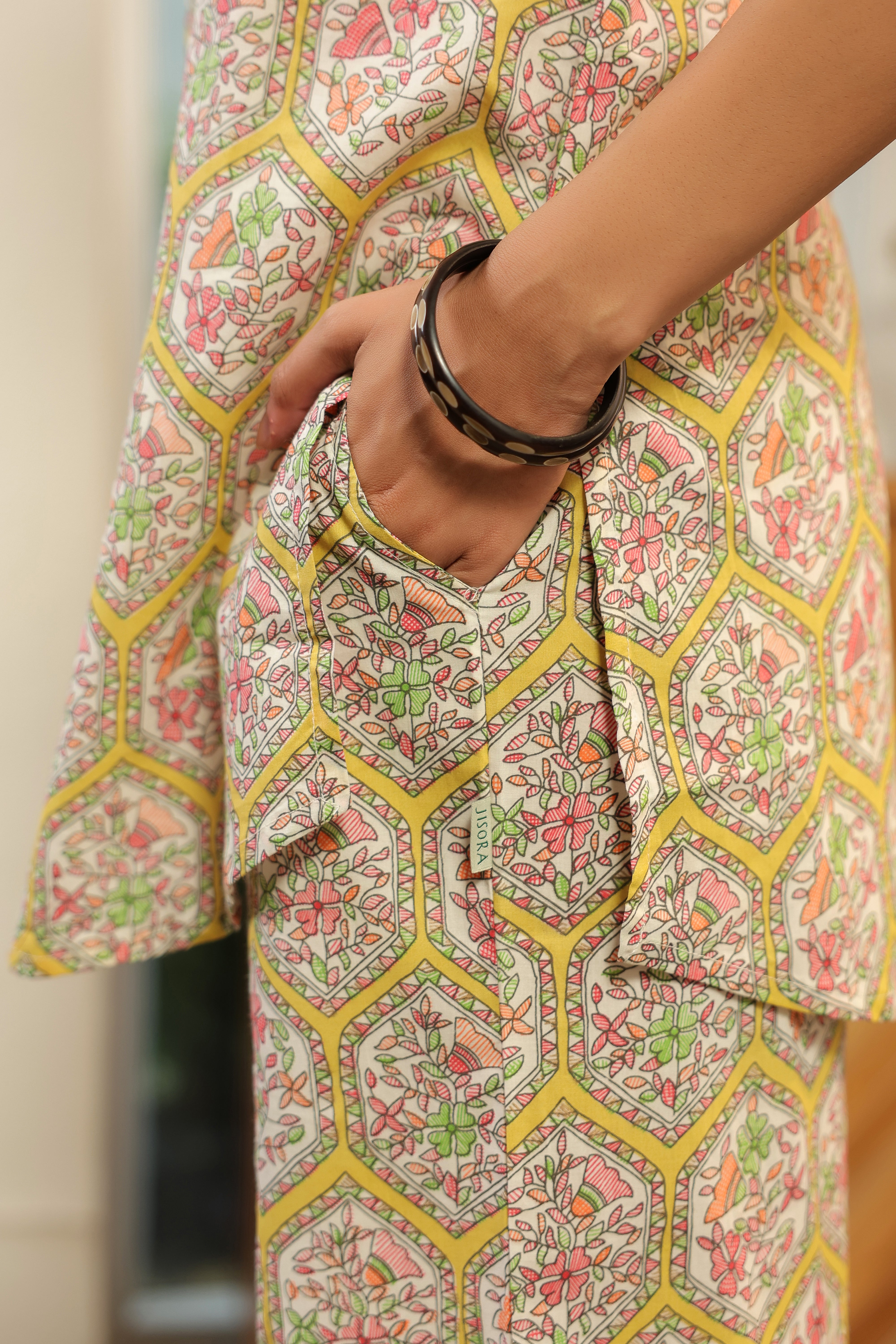 Pastel Mosaic Printed Cotton Co-ord Set