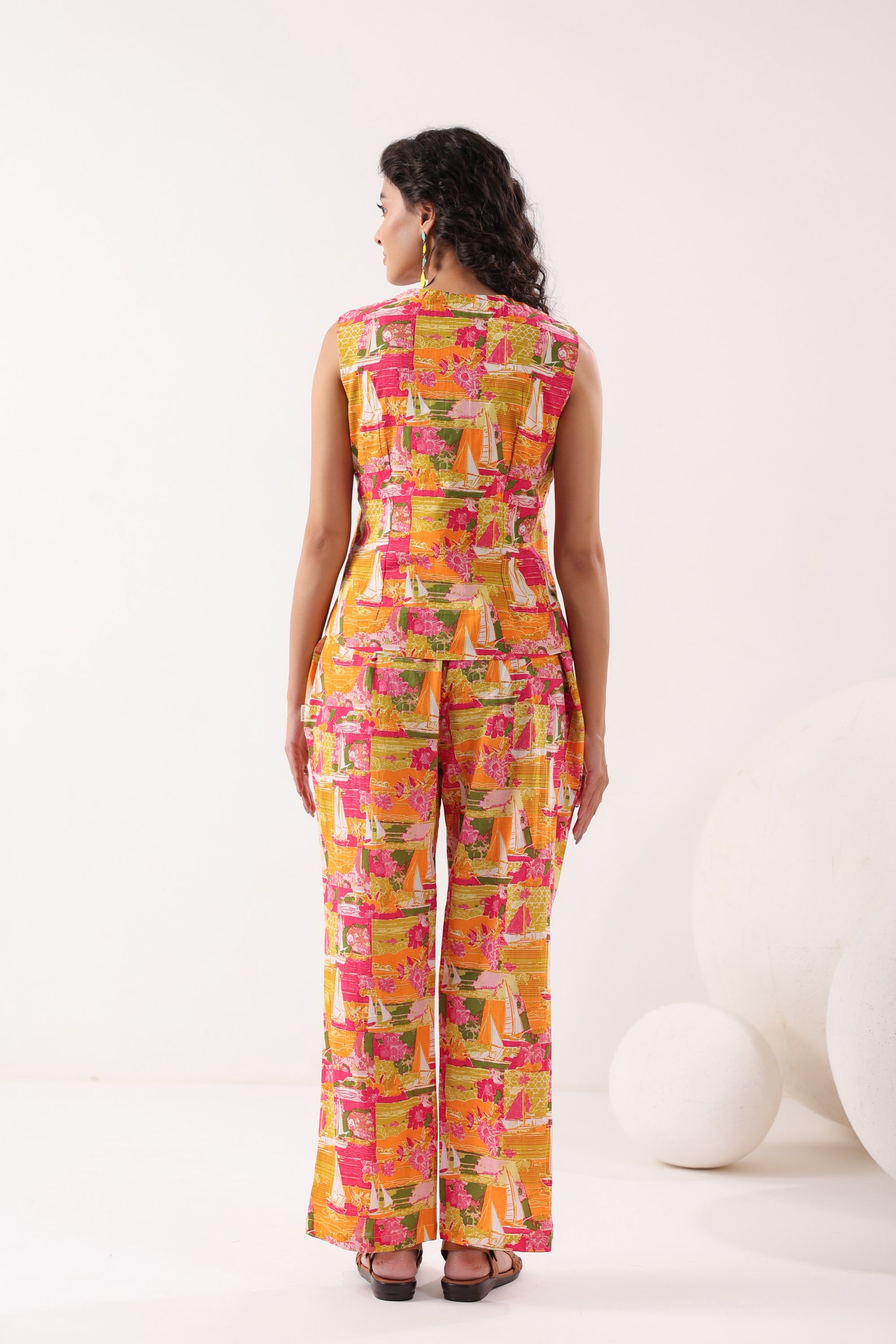 Sunburst Symphony Multi Cotton Co-ord Set