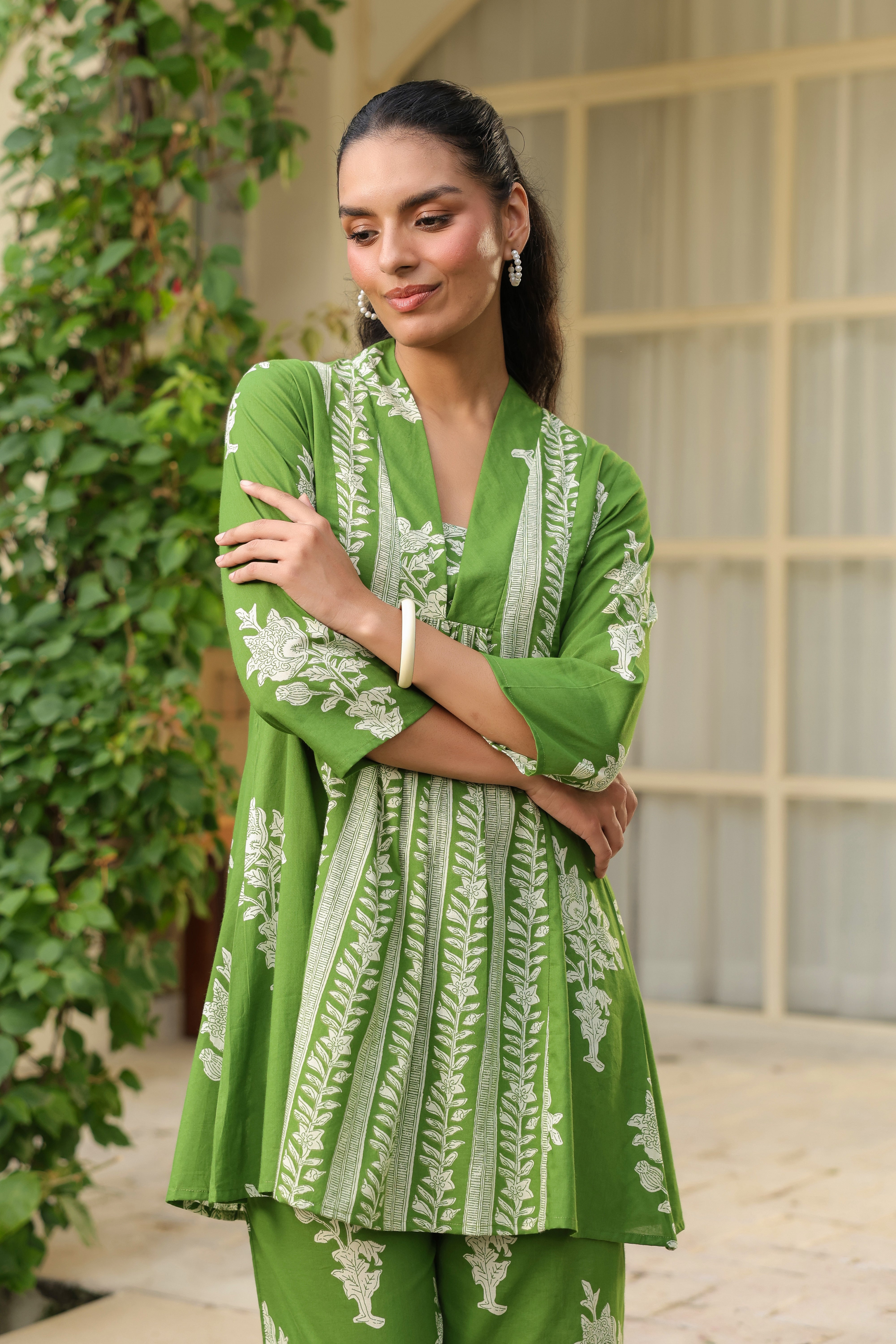 Meadow Green Floral Breeze Co-Ord Set