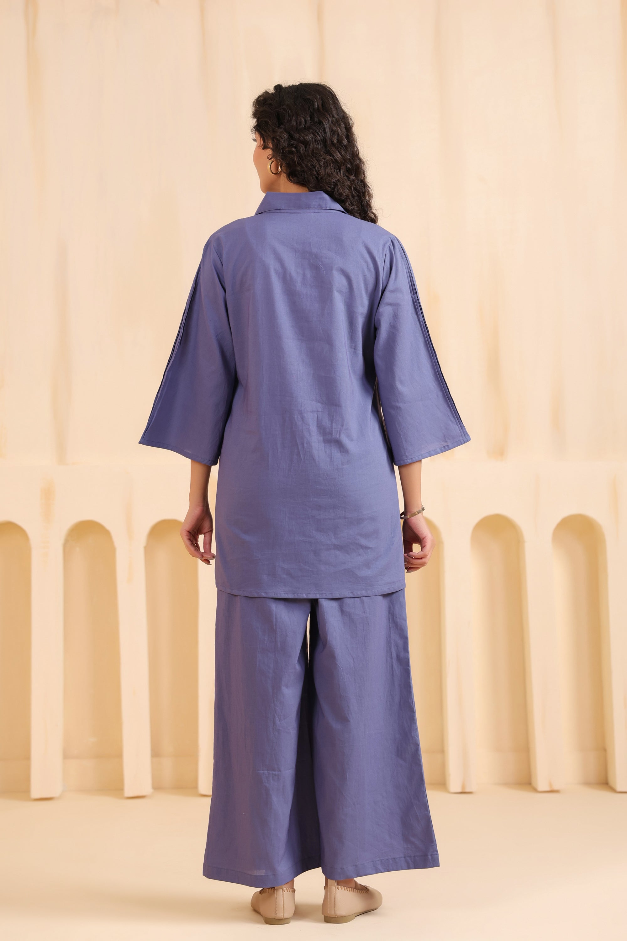 Periwinkle Ease Cotton Co-ord Set