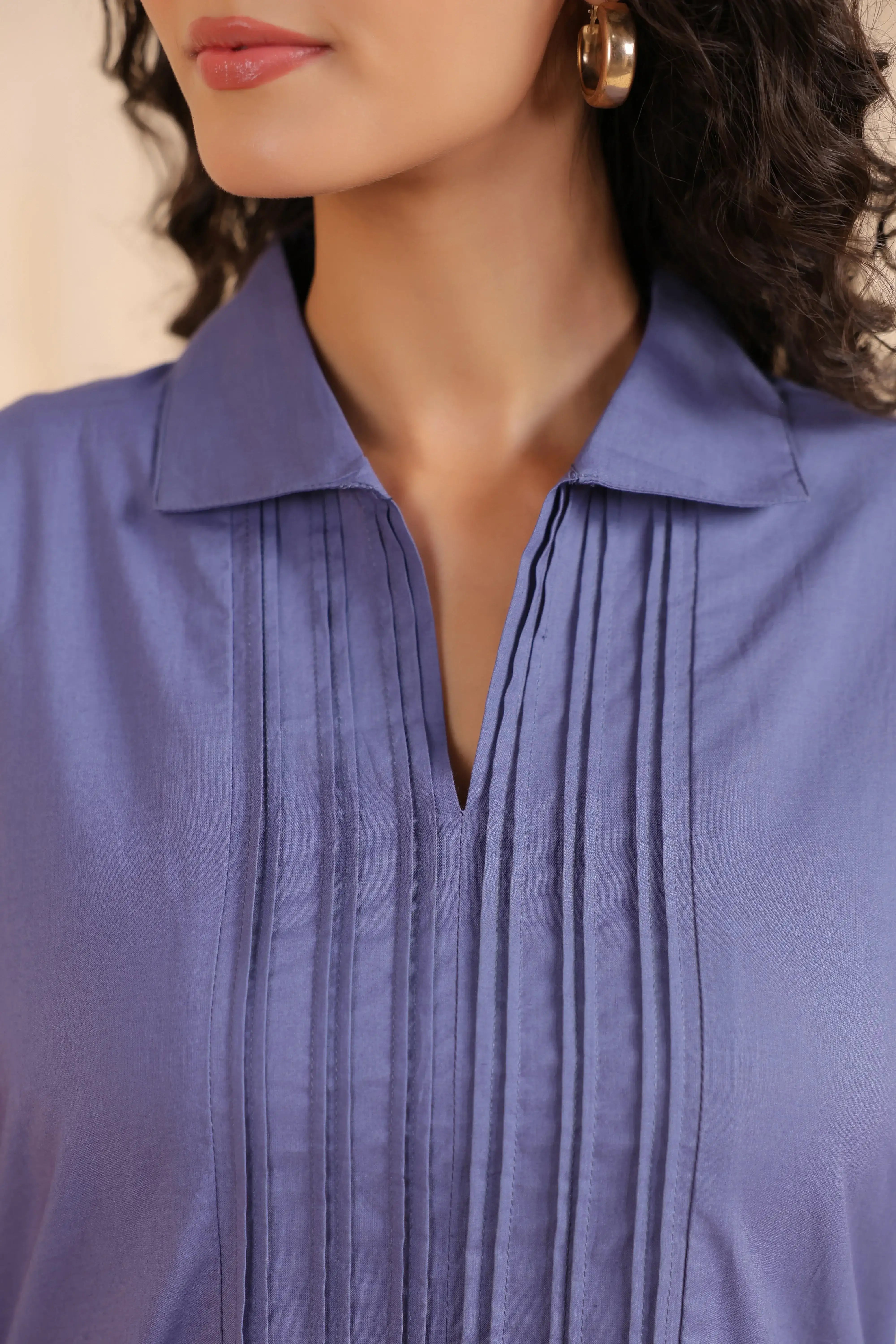 Periwinkle Ease Cotton Co-ord Set