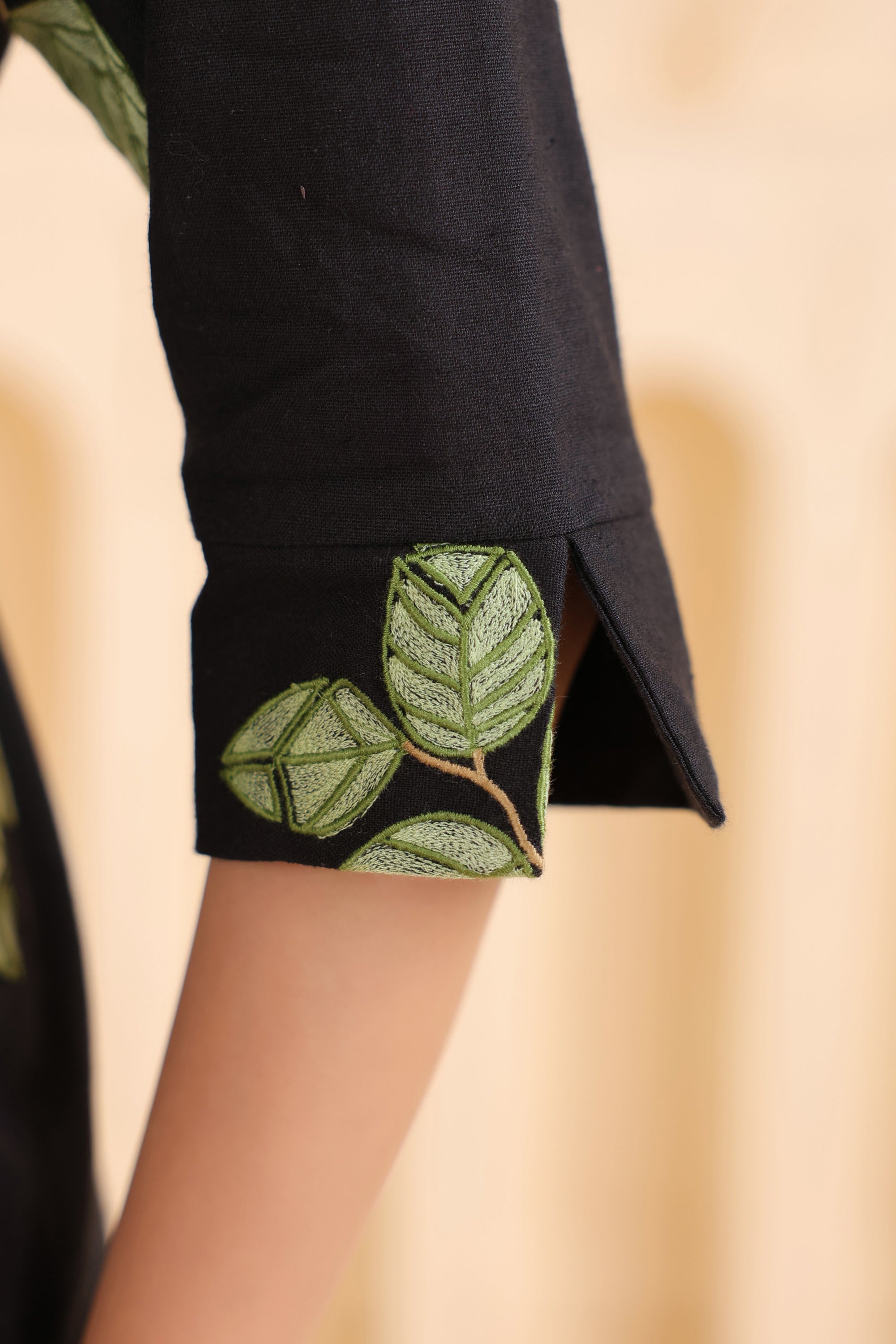 Midnight Leaf Luxe Cotton Flex Shirt