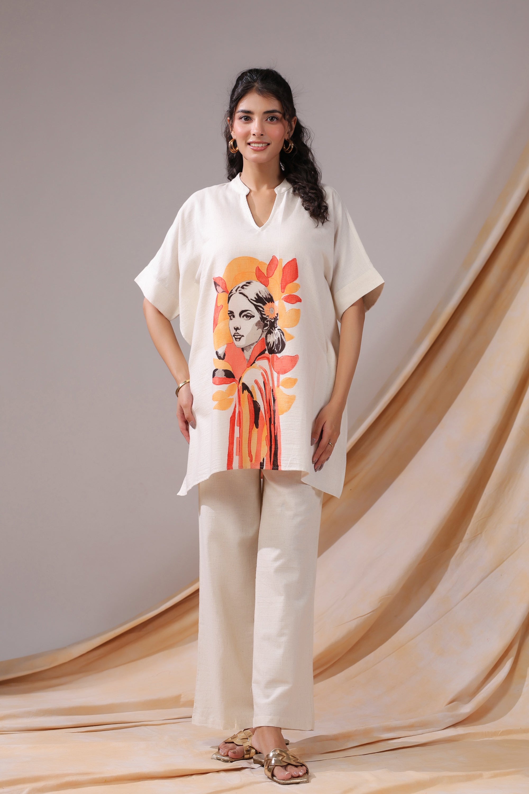 Sunset Muse Tunic Cotton Flex Co-ord set