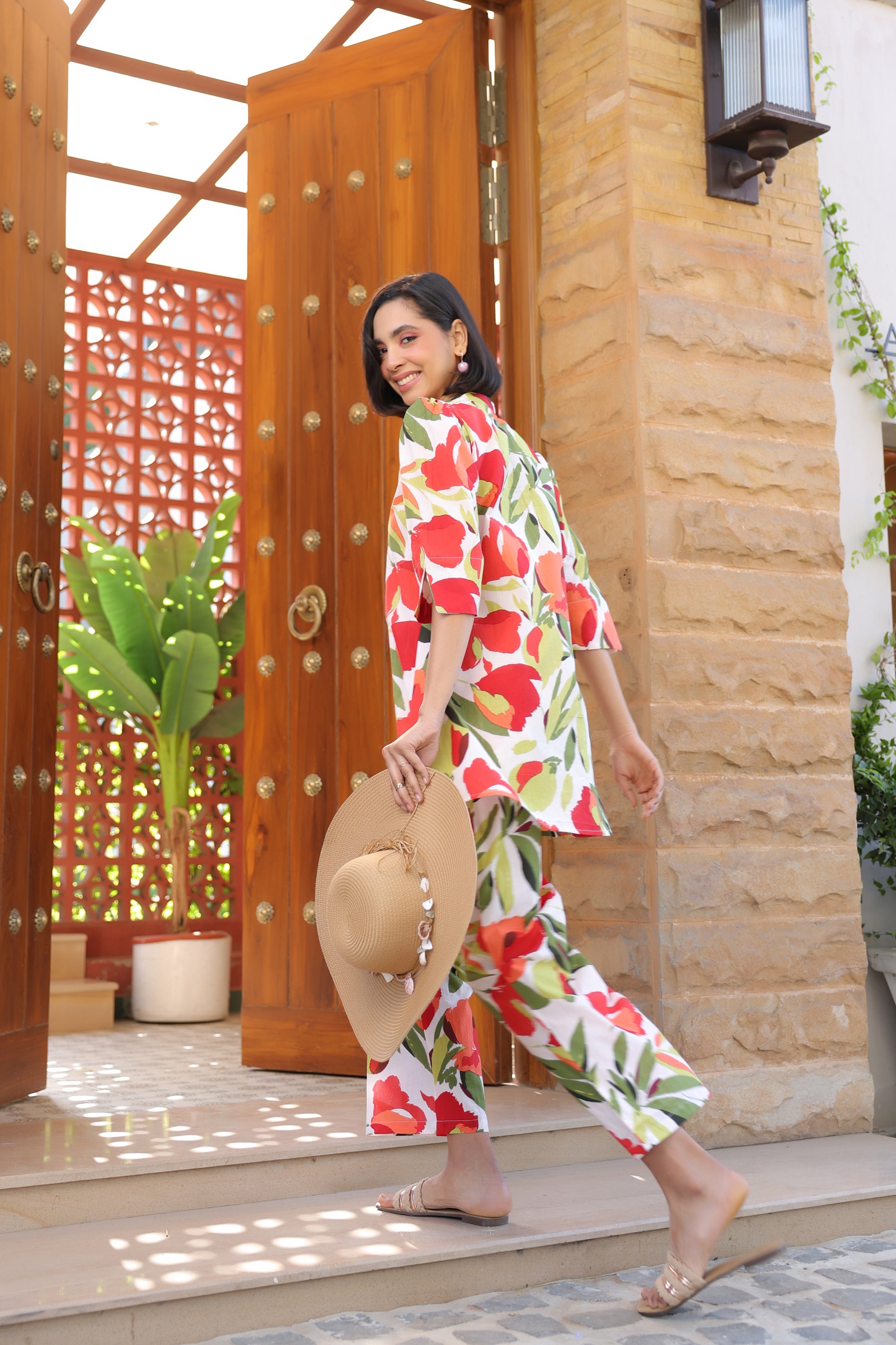 Fruitful Bloom Cotton Co-ord Set