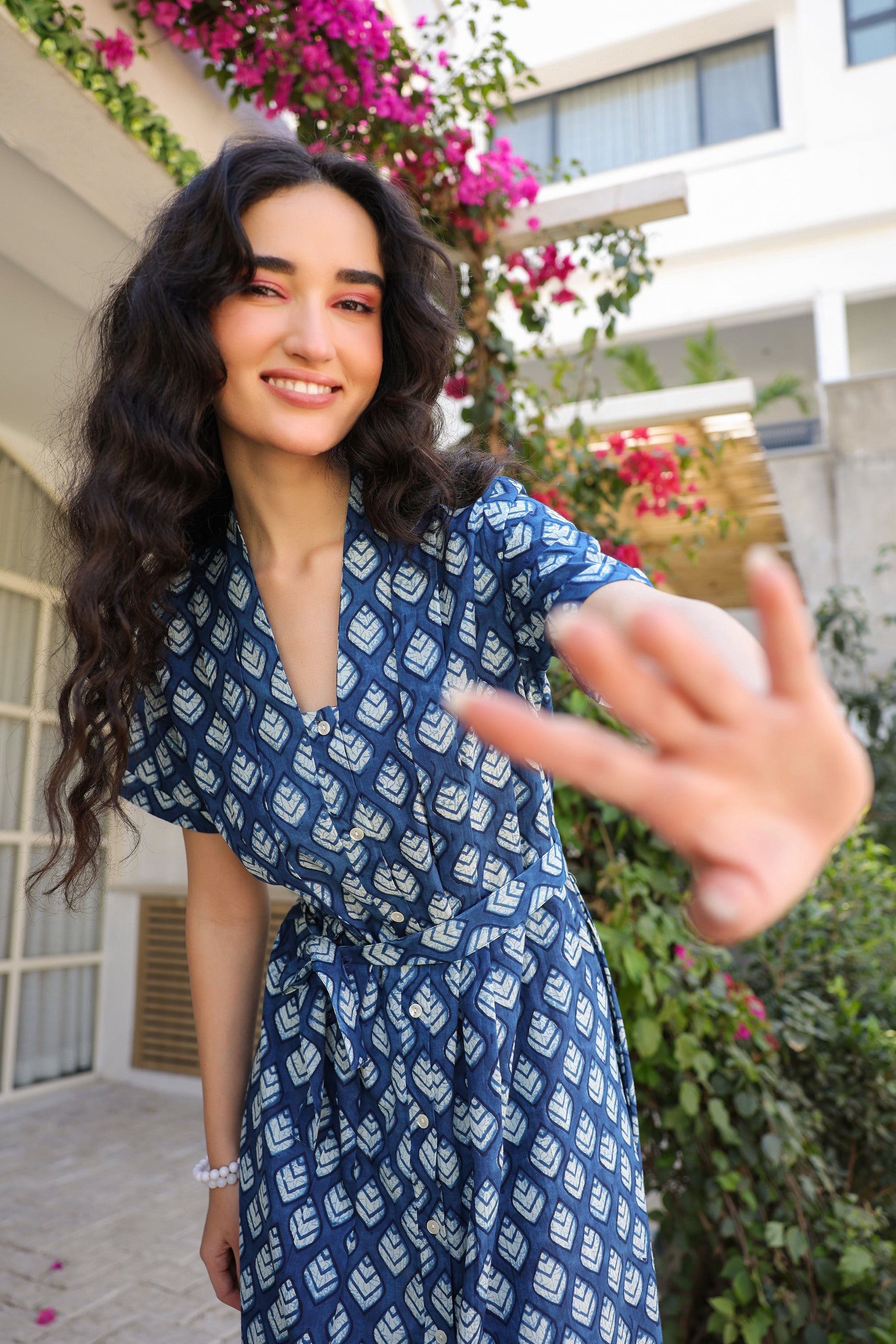 Indigo Blue Cotton Dress