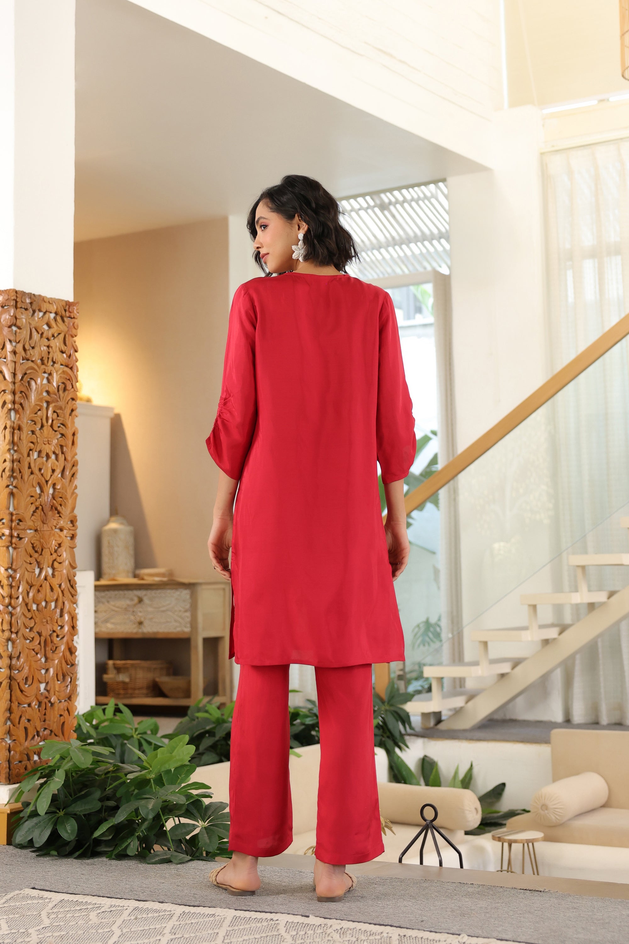 Crimson Grace Russian Silk Co-ord Set