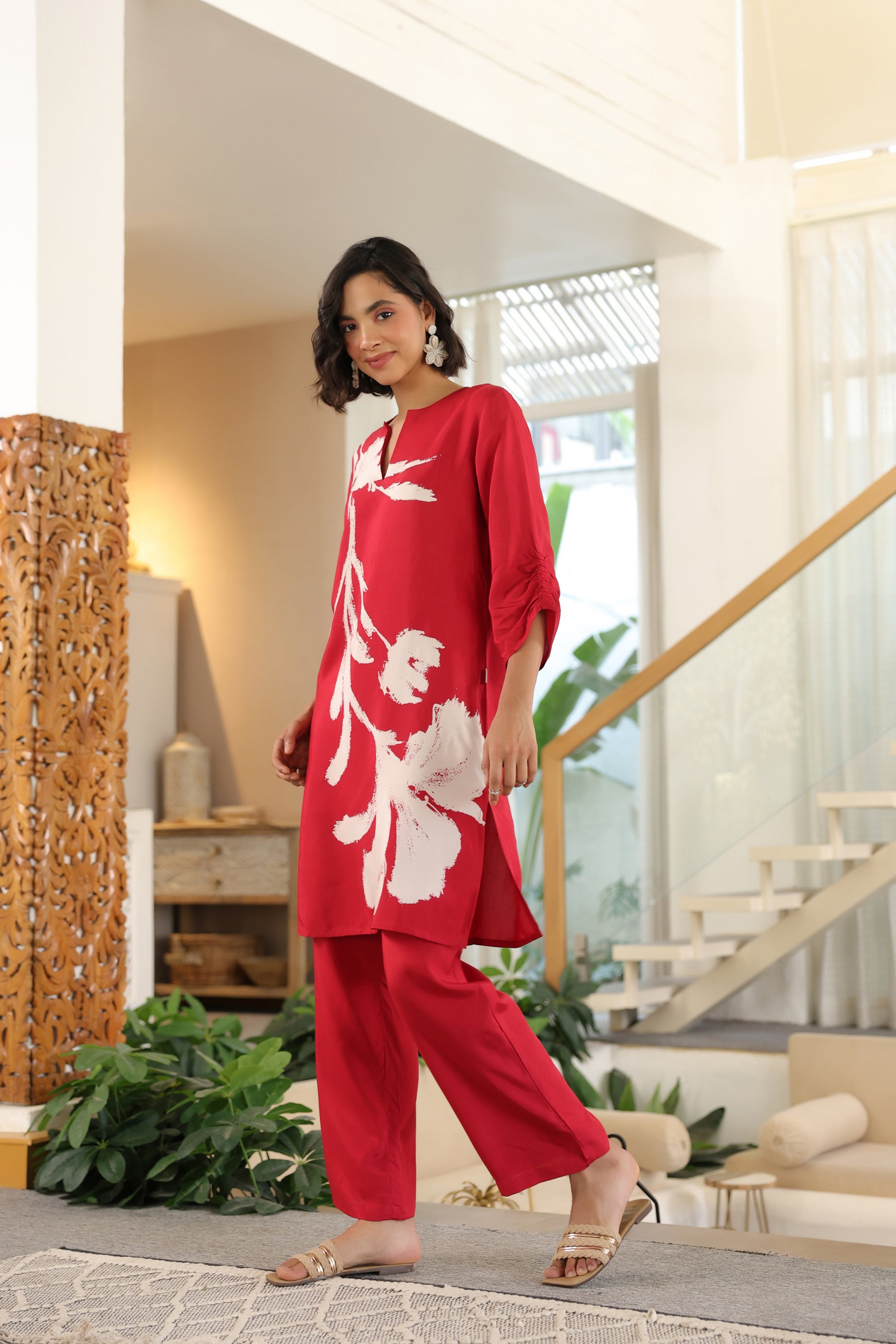 Crimson Grace Russian Silk Co-ord Set