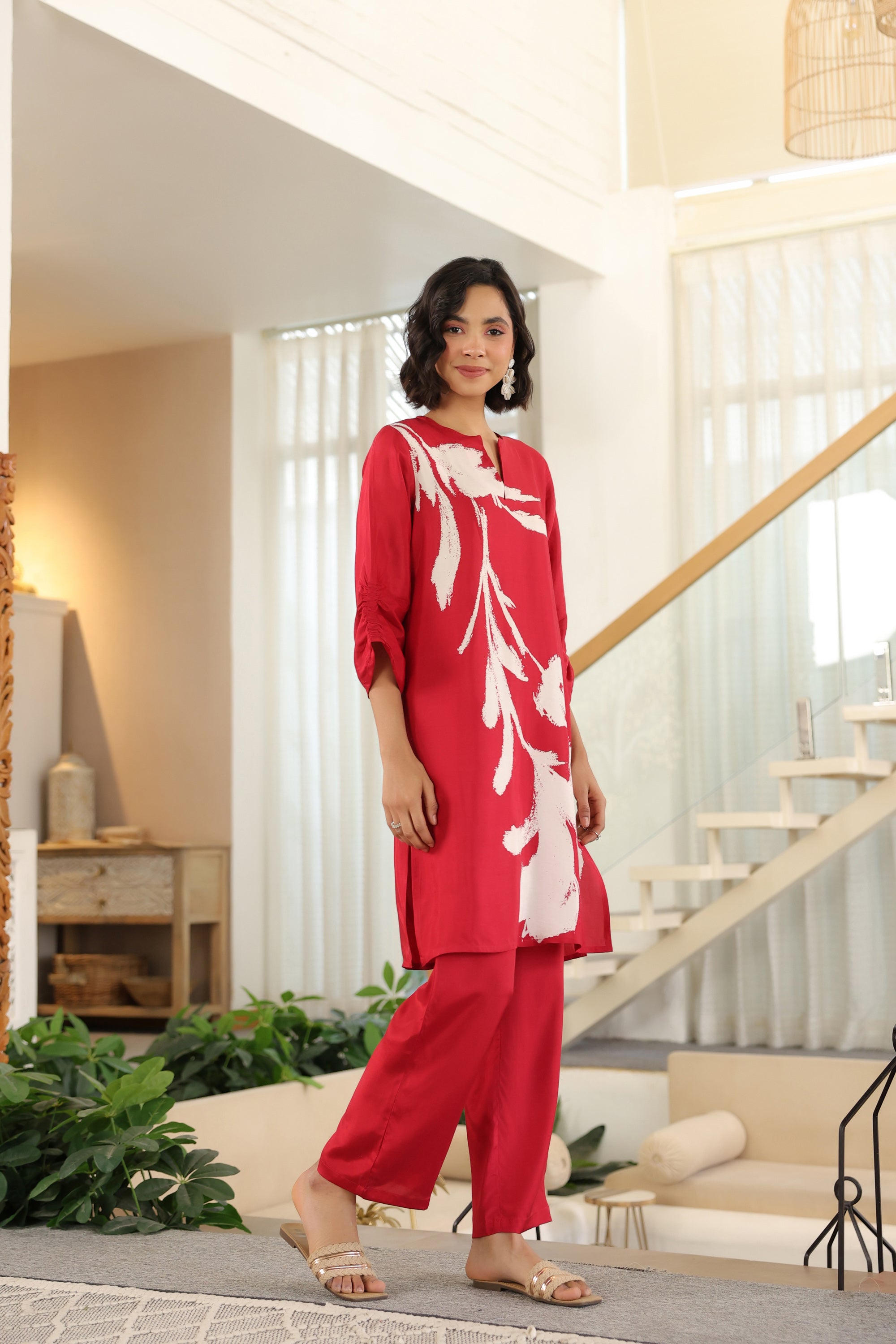 Crimson Grace Russian Silk Co-ord Set