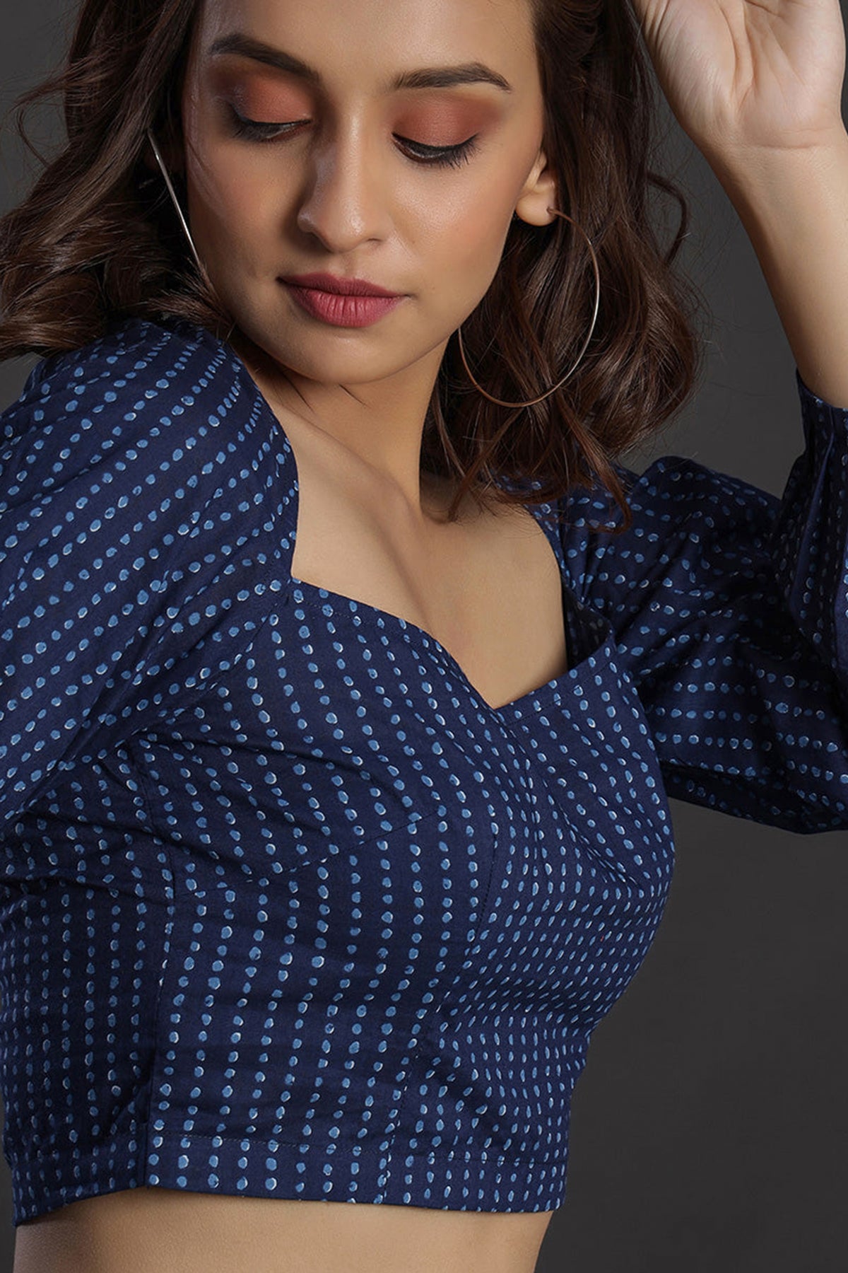 Polka Dots on Blue Cotton Co-ord Set