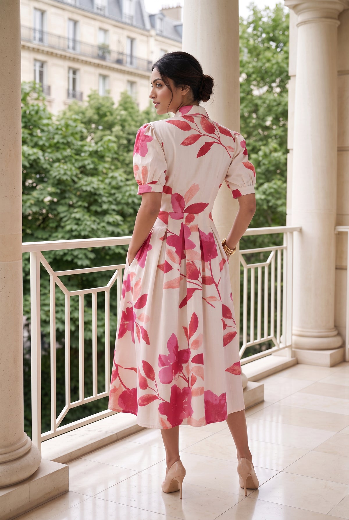 Rosewood Garden Cotton Flex Dress
