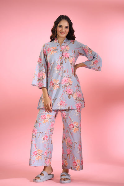 Poppy on Lilac Cotton Co ord Set