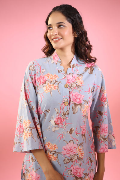Poppy on Lilac Cotton Co ord Set